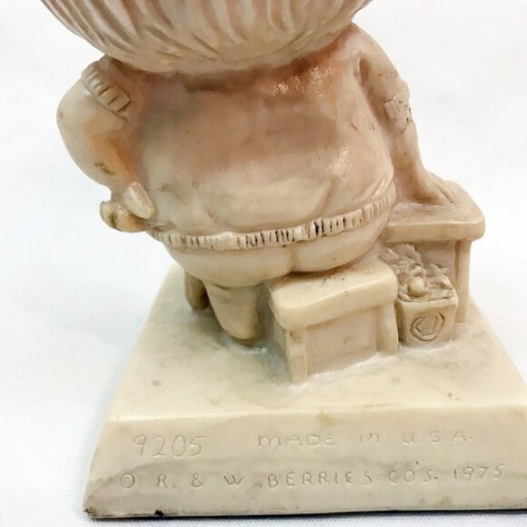 Vintage 70s Russ & Wallace Berrie Figurine To a Helluva Guy Novelty Gift - Picture 5 of 7